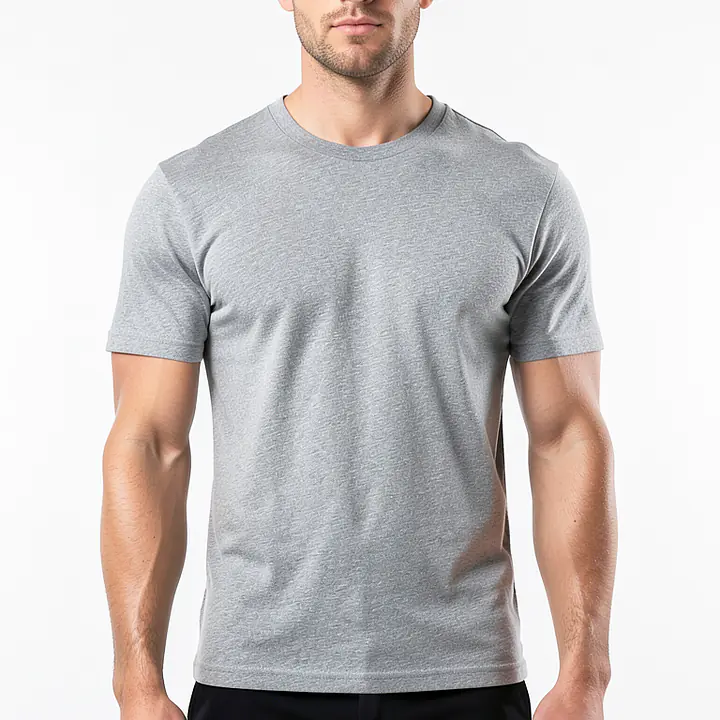 Basic T Shirt - Color: Grey, Size: XS