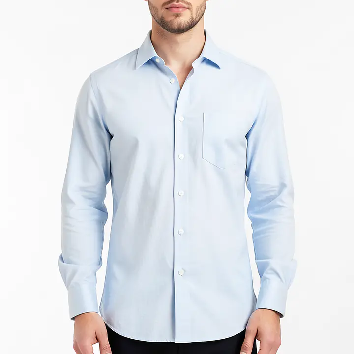 Linen Shirt - Color: Light Blue, Size: XS