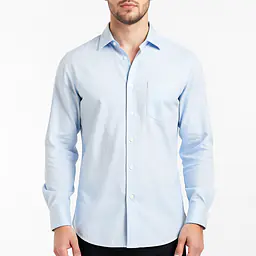 Linen Shirt - Color: Light Blue, Size: XS
