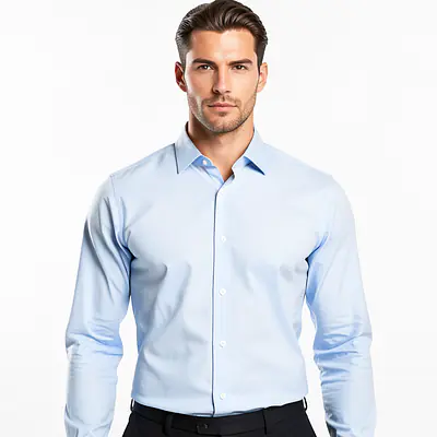 Regular Shirt With Rolled Up Sleeves primary image