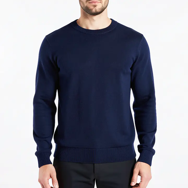 Long Sleeve Jumper - Color: Dark Blue, Size: XS