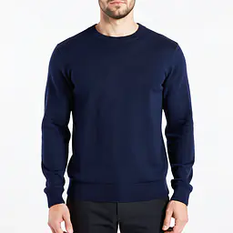 Long Sleeve Jumper - Color: Dark Blue, Size: XS