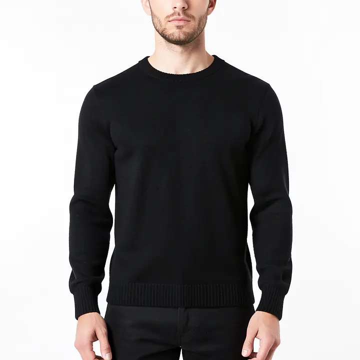 High Neck Sweater - Color: Black, Size: XS