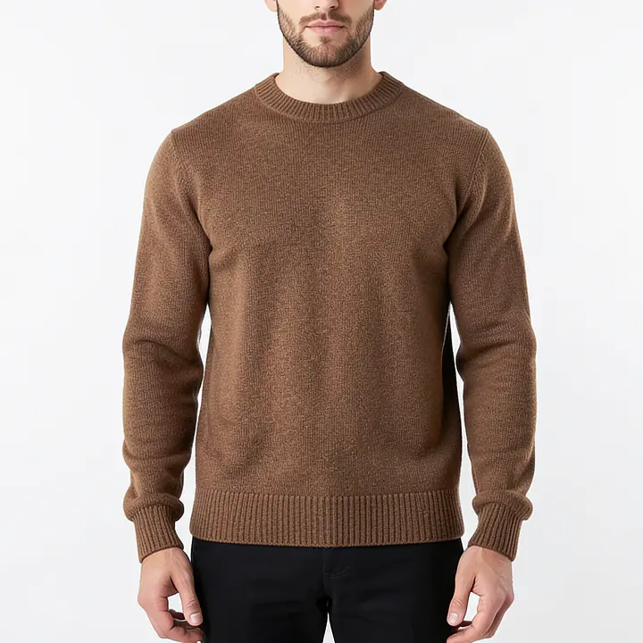 Stripped Jumper - Color: Brown, Size: XS