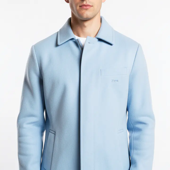 Denim Jacket - Color: Light Blue, Size: XS