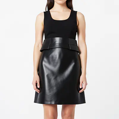Leather Skirt With Lacing primary image