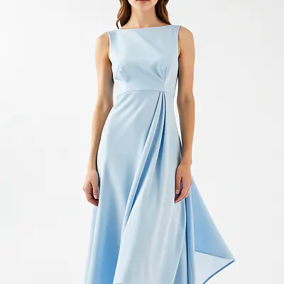 Printed Slit Sleeves Dress primary image