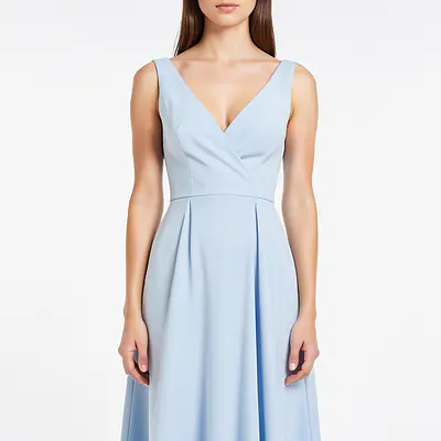 V Neck Floral Dress primary image