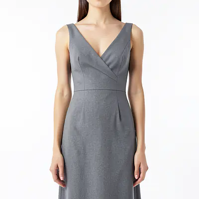 V Neck Floral Dress primary image