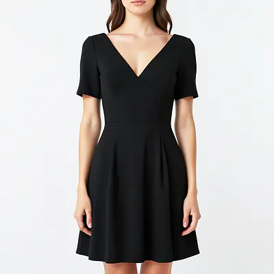 V Neck Floral Dress primary image