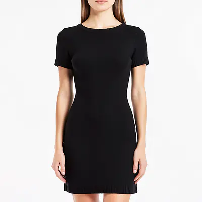 Long Sleeve Knitted Dress primary image