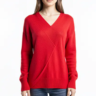 Asymmetric Sweater With Wide Sleeves primary image
