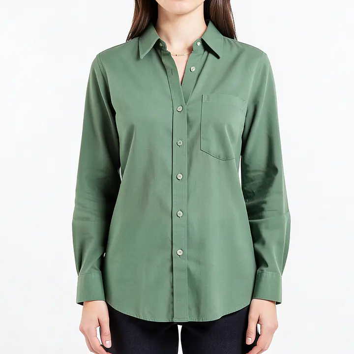 Printed Shirt - Color: Green, Size: XS