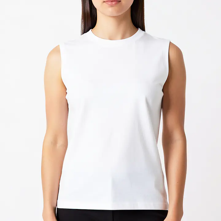 Sleeveless Loose Top - Color: White, Size: XS