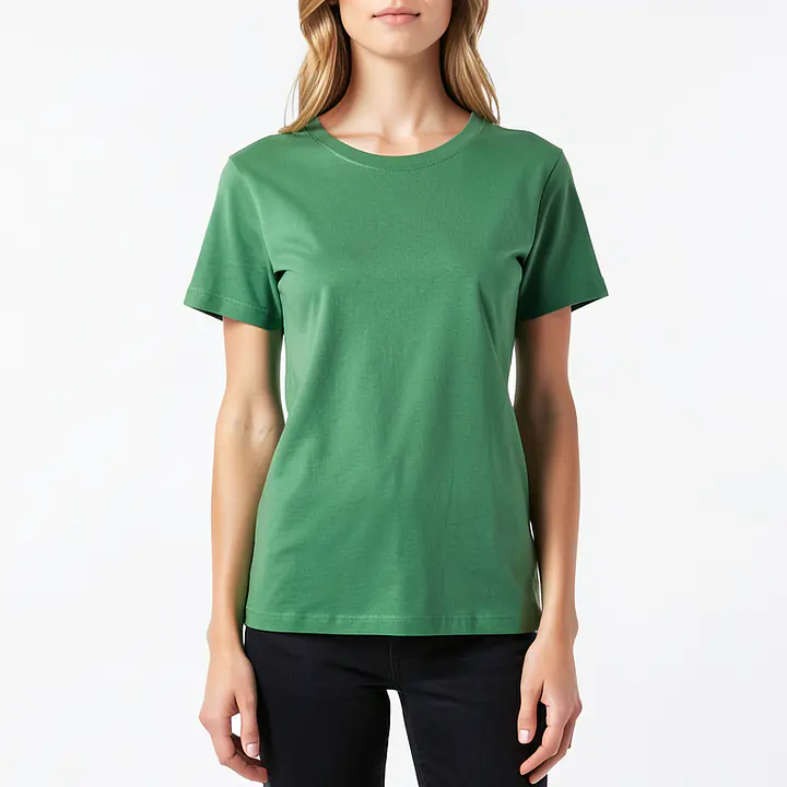 Basic Loose T Shirt - Color: Green, Size: XS