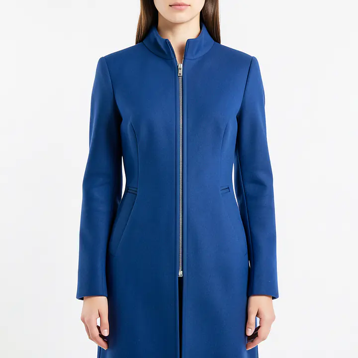 Zipped Jacket - Color: Blue, Size: XS