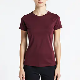 Sport Cropp Top - Color: Burgundy, Size: XS
