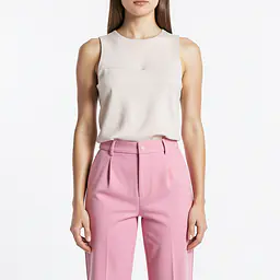 High Waist Pants With Pockets - Color: Pink, Size: XS