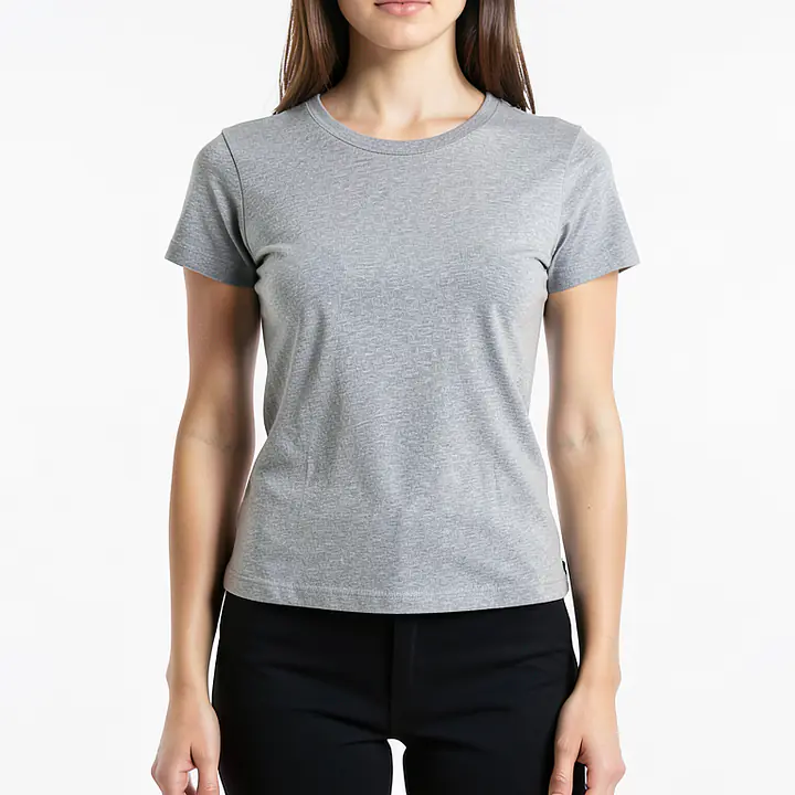 Basic Fit T-Shirt - Color: Grey, Size: XS