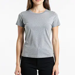 Basic Fit T-Shirt - Color: Grey, Size: XS